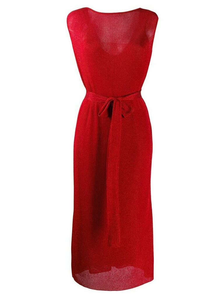 Missoni tie waist dress - Red