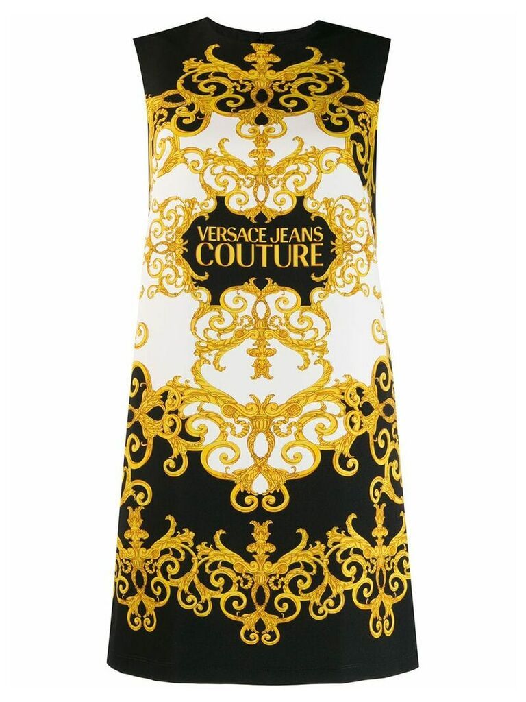 Versace Jeans Couture baroque print dress - Black