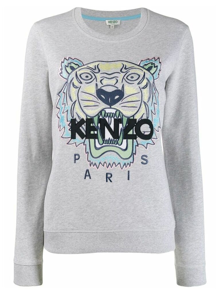 Kenzo tiger logo sweater - Grey