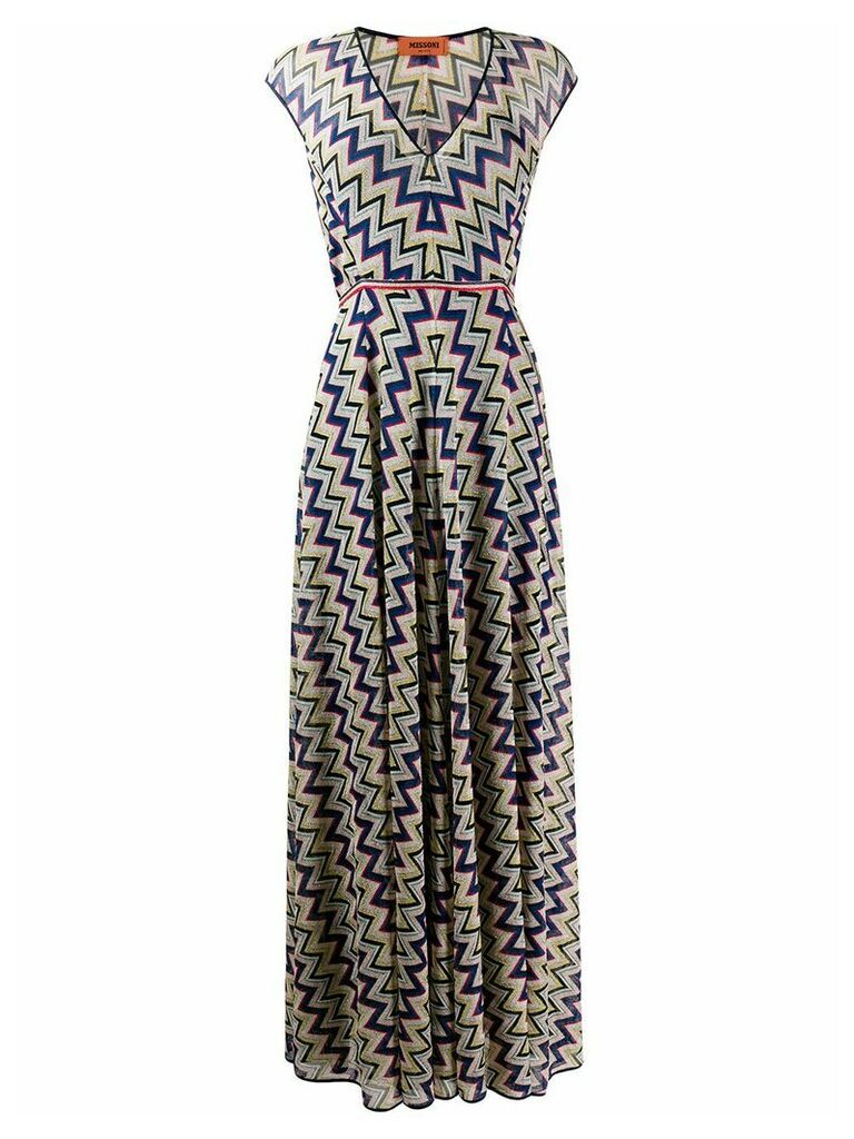Missoni zigzag print dress - Blue