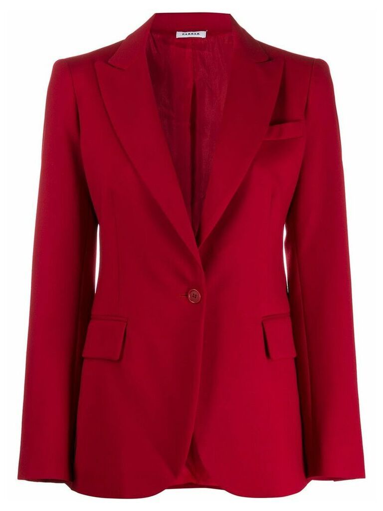P.A.R.O.S.H. classic fitted blazer - Red
