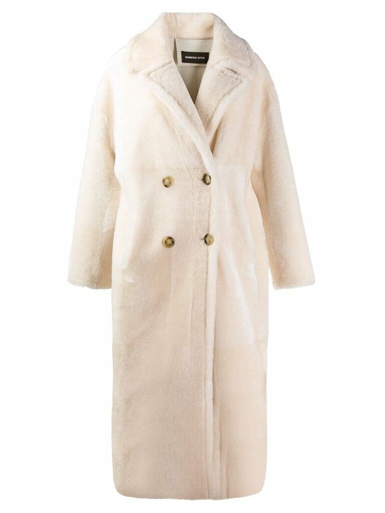 Numerootto double breasted coat - PINK