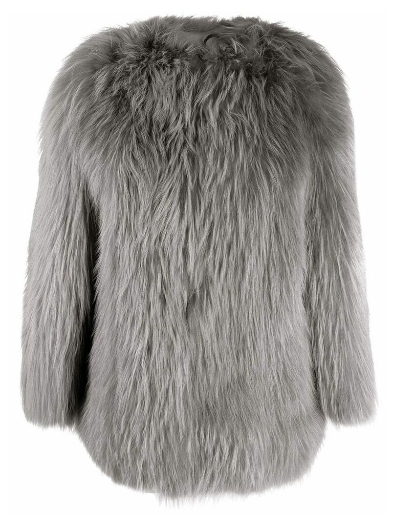 Numerootto shaggy coat - Grey