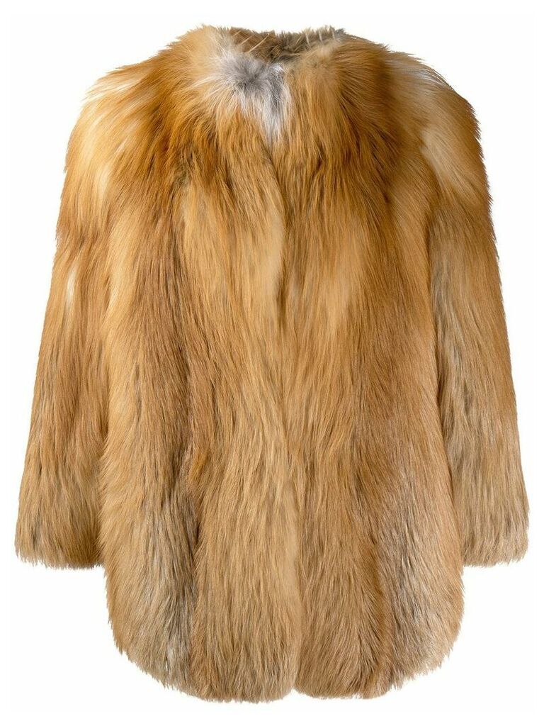 Numerootto Mara shaggy coat - Brown