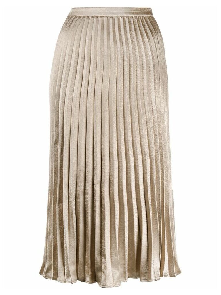 DKNY pleated midi skirt - GOLD