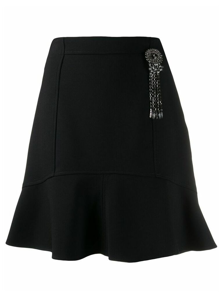 Pinko flared embellished skirt - Black
