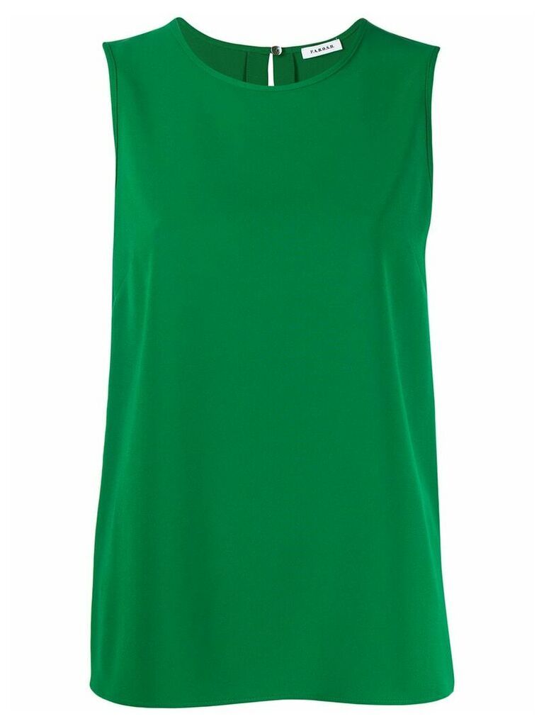 P.A.R.O.S.H. back slit blouse - Green