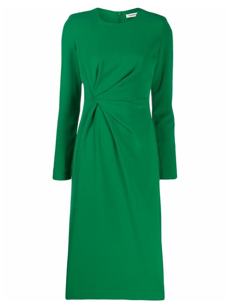 P.A.R.O.S.H. gathered fitted dress - Green