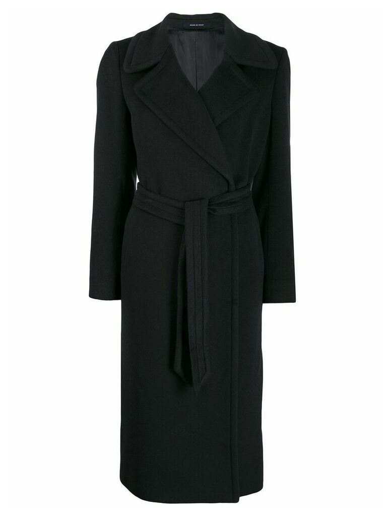 Tagliatore belted robe coat - Blue