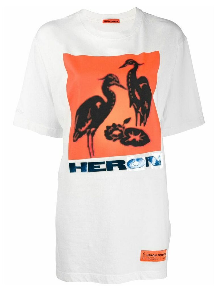 Heron Preston logo print T-shirt - White