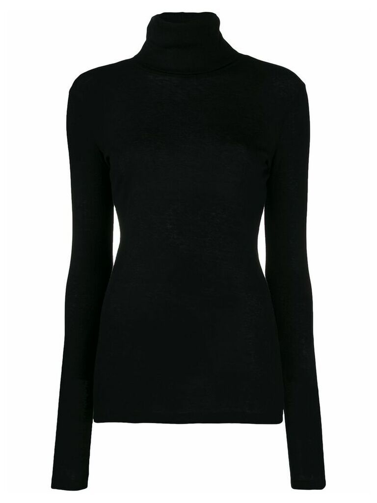 Closed turtleneck sweatshirt - Black
