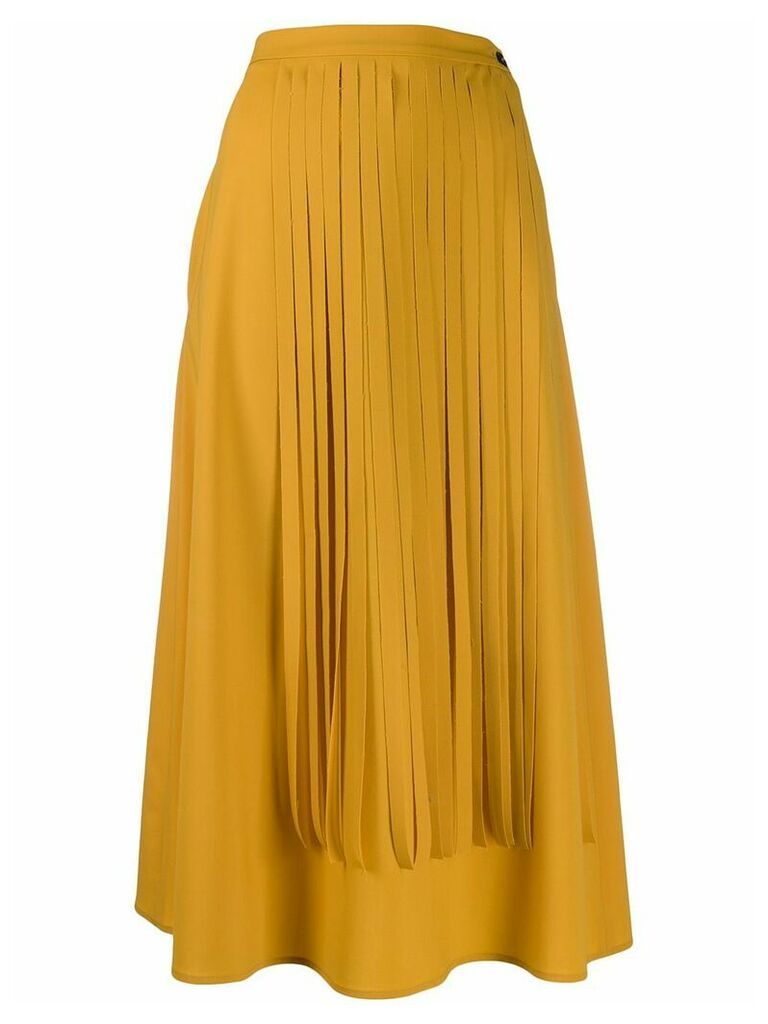 Alysi fringed midi skirt - Yellow