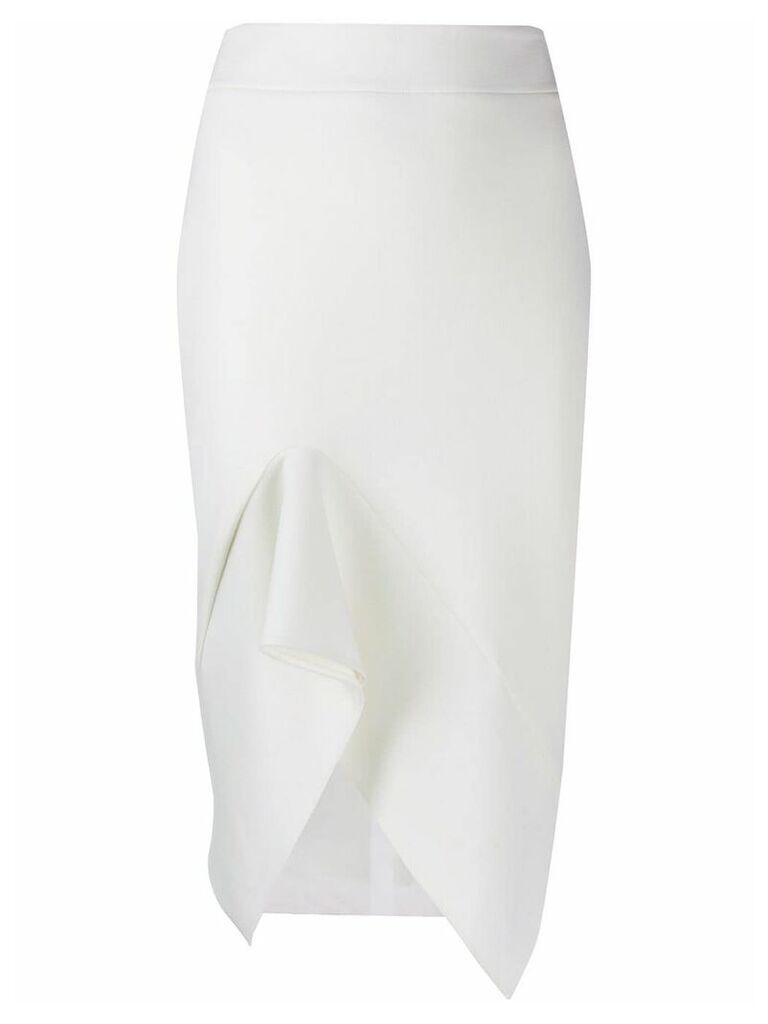Tom Ford asymmetric pencil skirt - White