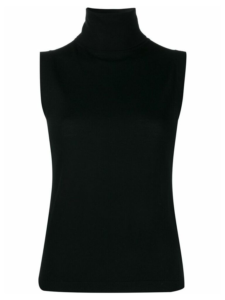 Allude high neck mini dress - Black