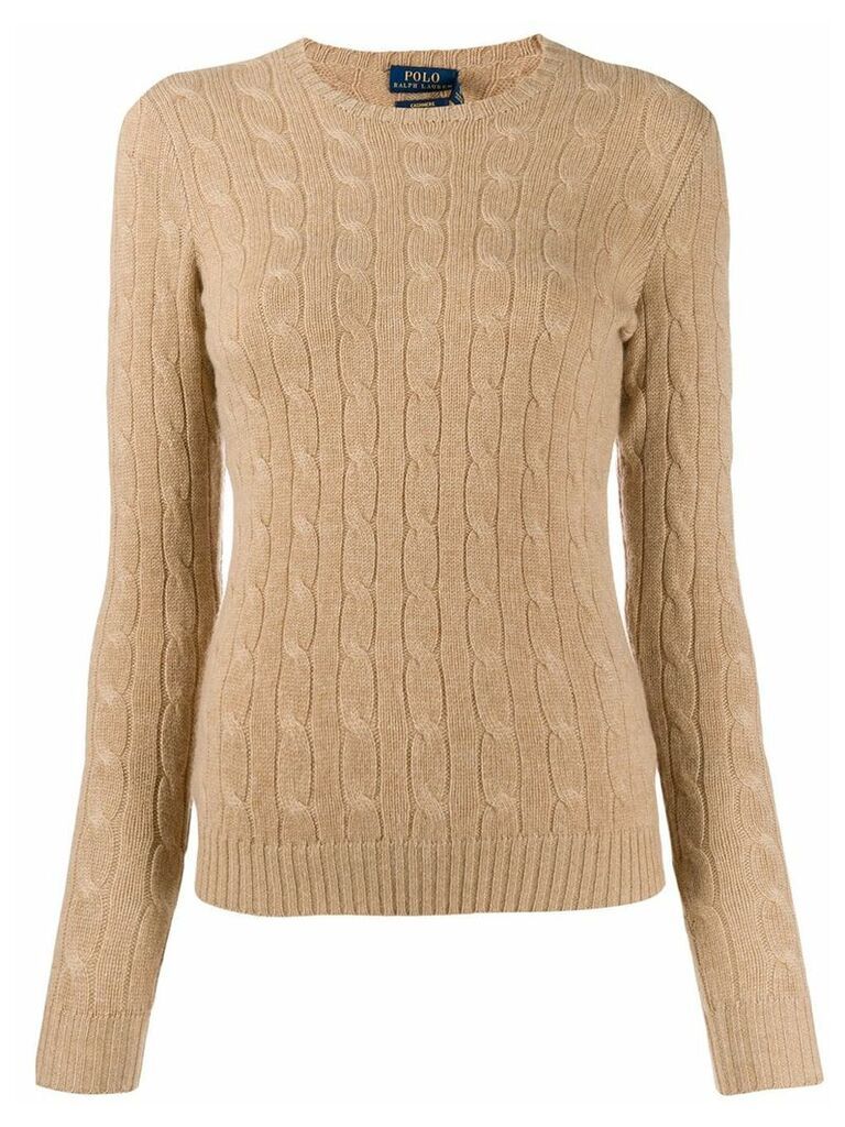 Polo Ralph Lauren fitted cable-knit sweater - Brown