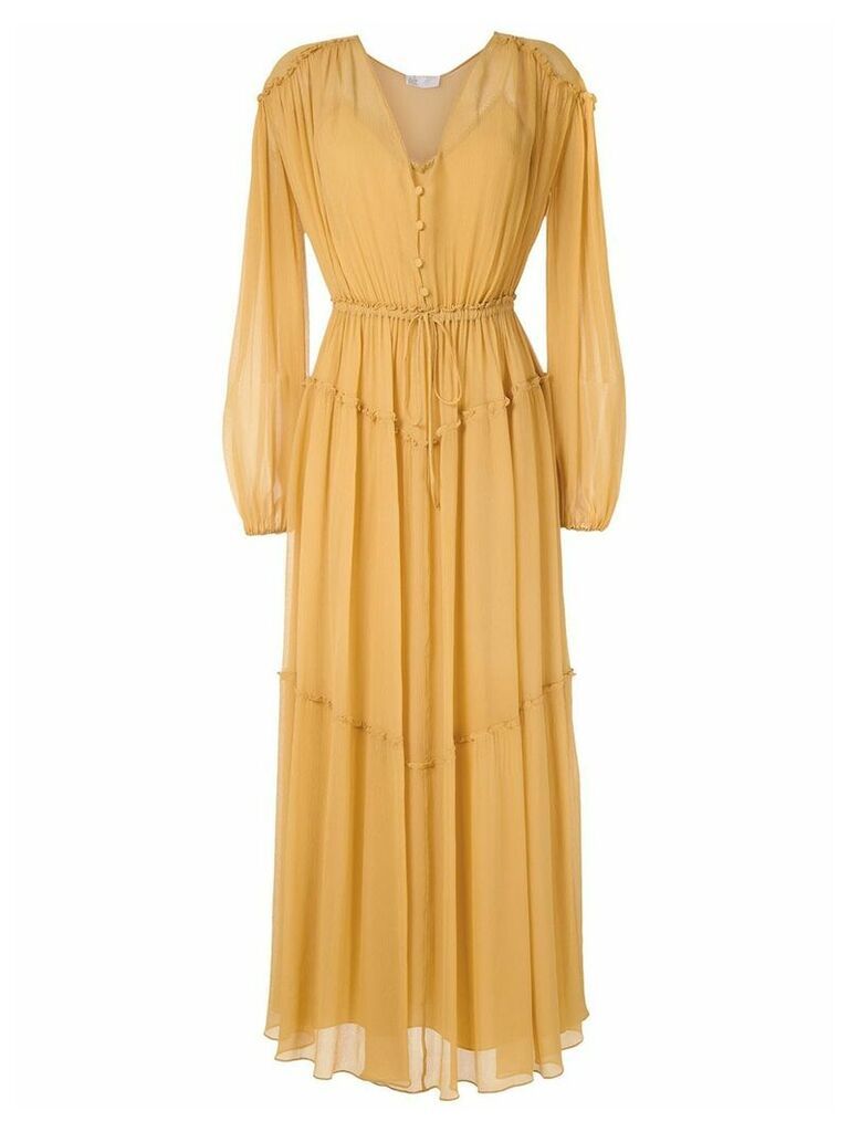 Nk Flow Vic silk dress - Yellow