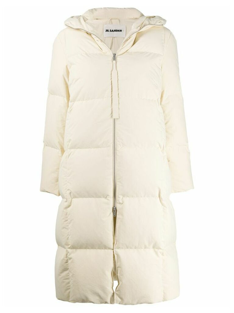 Jil Sander oversized padded coat - Neutrals