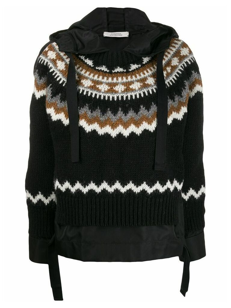 Dorothee Schumacher knitted hoody - Black