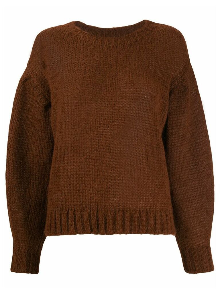 Closed Dropped shoulder sweater - Brown