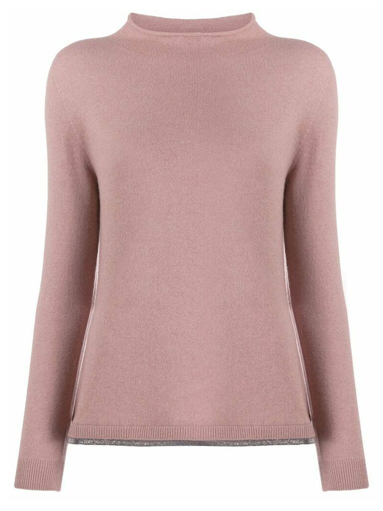 Fabiana Filippi round-neck knit sweater - PINK
