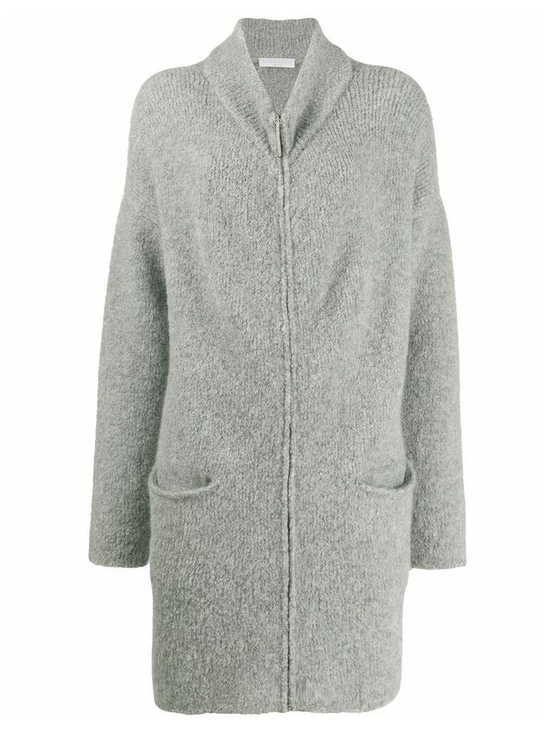 Fabiana Filippi fitted knit coat - Grey