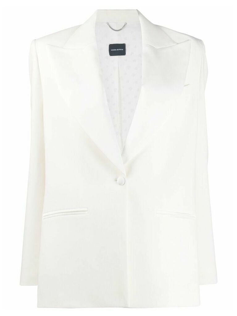Magda Butrym structured button blazer - White