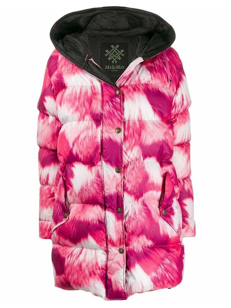 Mr & Mrs Italy hooded padded coat - PINK