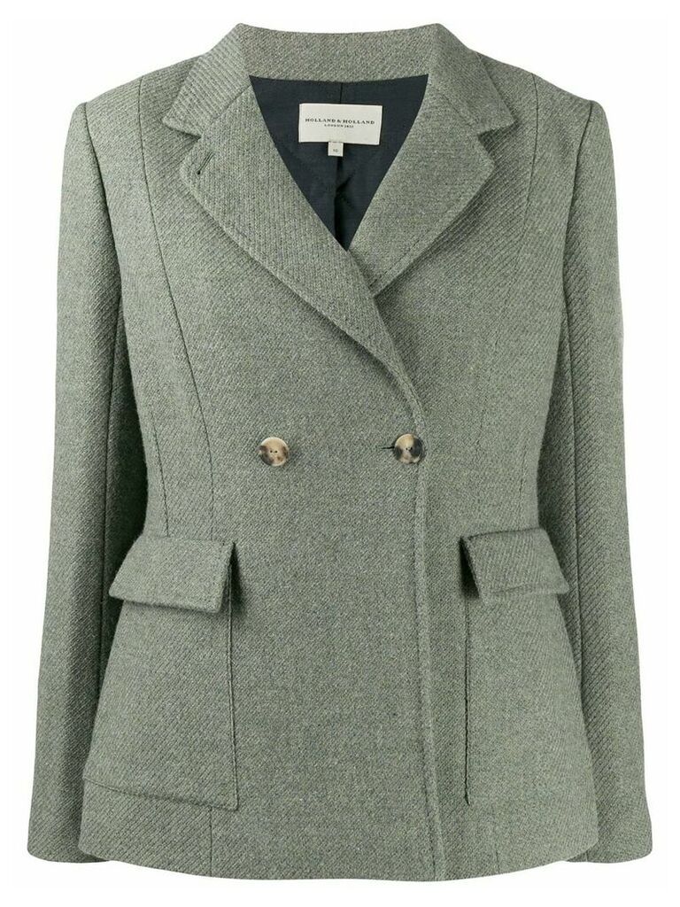 Holland & Holland double-breasted fitted blazer - Green
