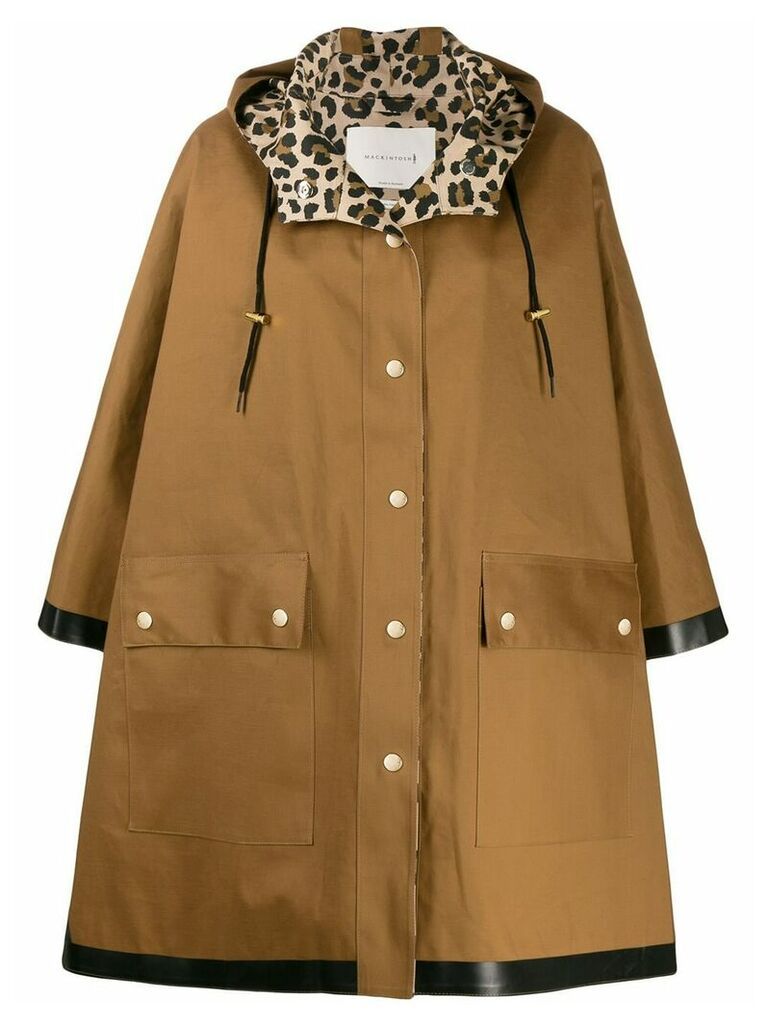Mackintosh oversized parka coat - Brown