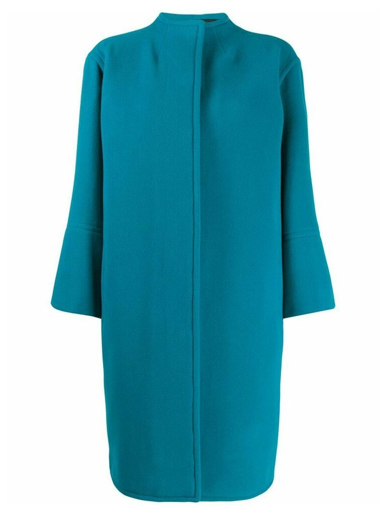 Gianluca Capannolo concealed front coat - Blue