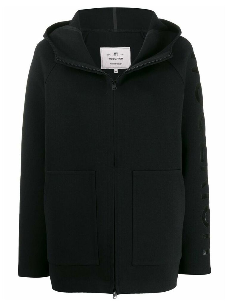 Woolrich short hooded jacket - Black