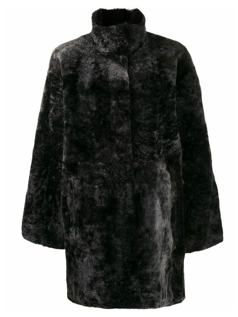 Drome mid-length coat - Black