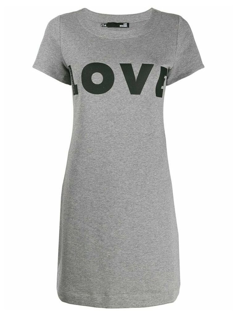 Love Moschino Love sweat dress - Grey
