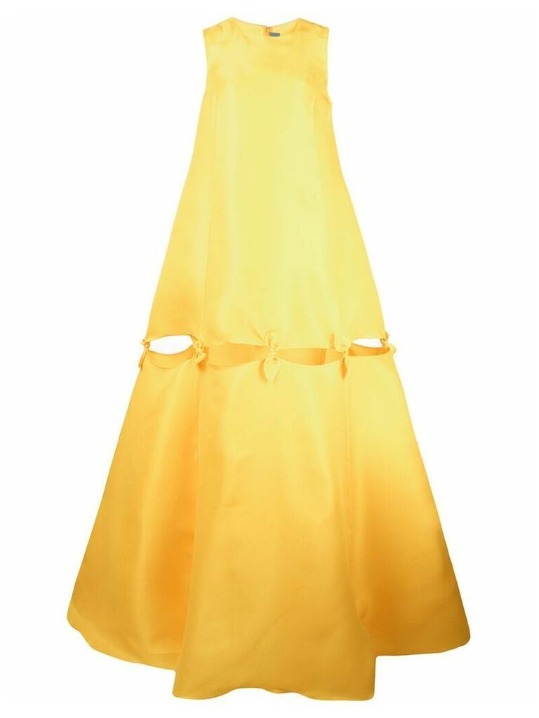 Jonathan Cohen bow tie tent dress - Yellow