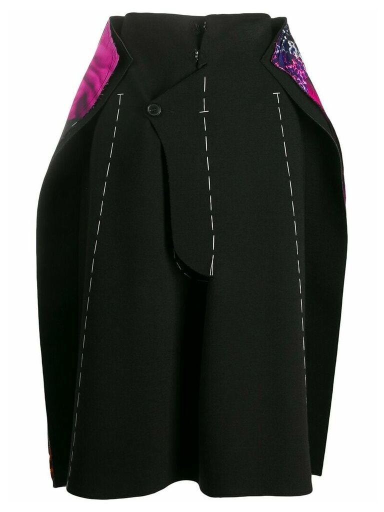 Maison Margiela oversized stitched skirt - Black