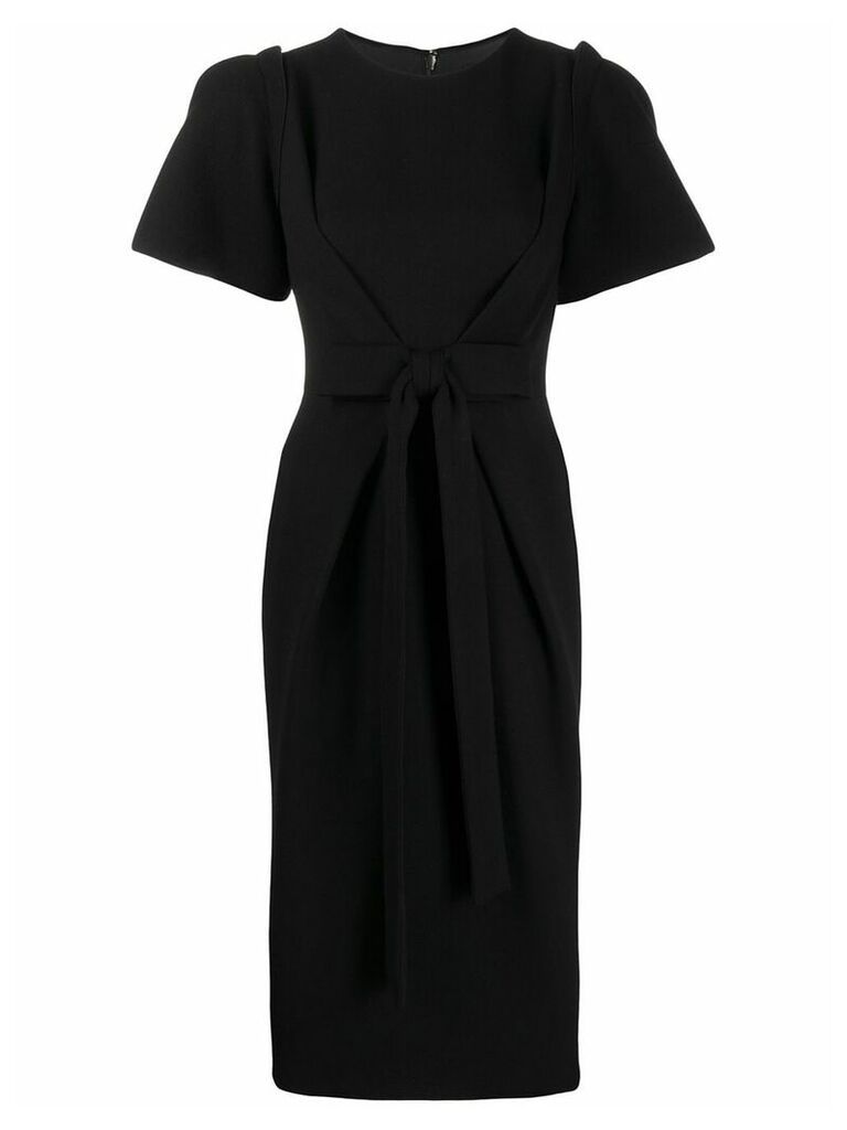 Dolce & Gabbana bow detail midi dress - Black