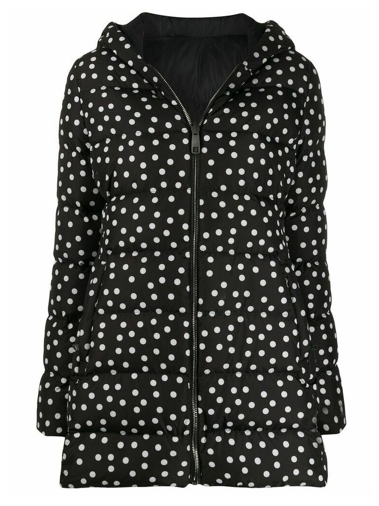 Dolce & Gabbana polka dot print padded coat - Black