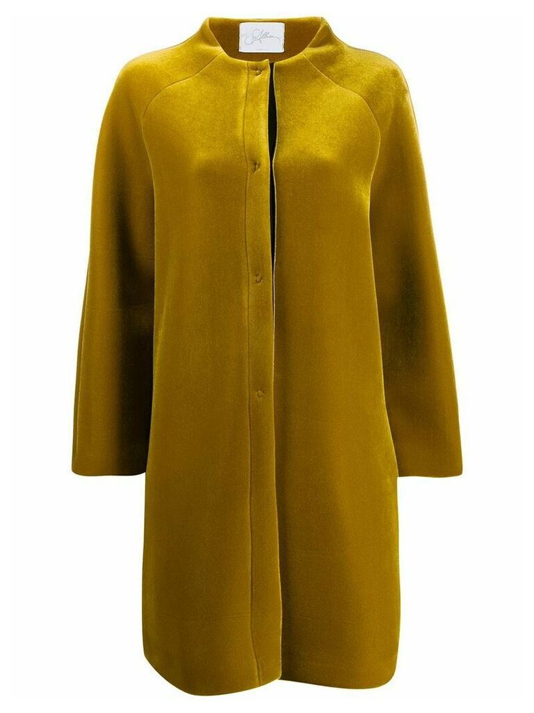 SO ALLURE oversized single-breasted coat - Yellow