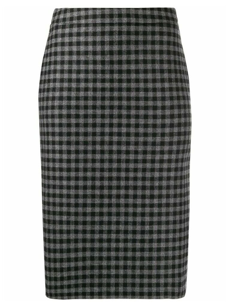 Boutique Moschino check pencil skirt - Grey