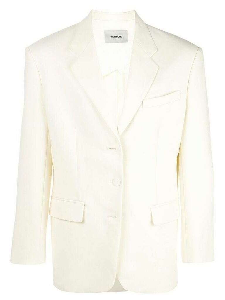 We11done relaxed-fit blazer - White