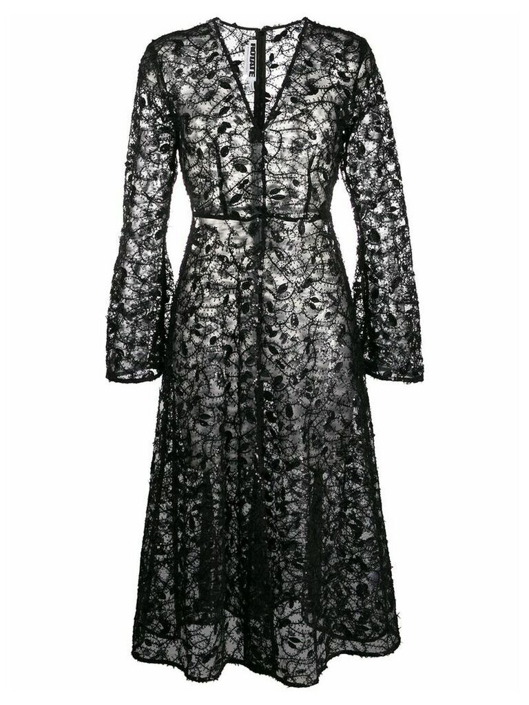 Rotate sequin-embellished lace dress - Black