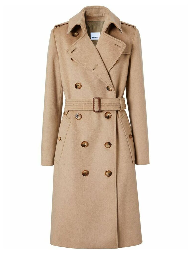 Burberry cashmere trench coat - Neutrals