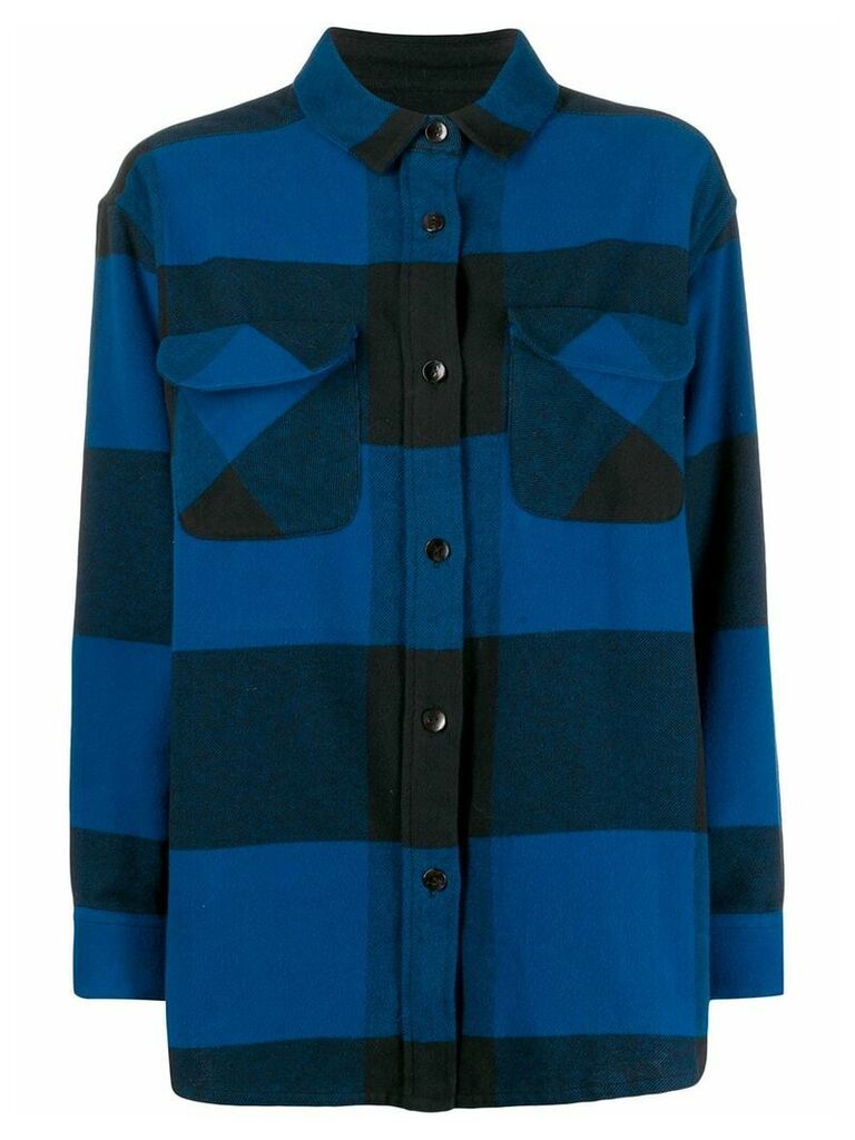 Bellerose Mitch checked flannel shirt - Blue
