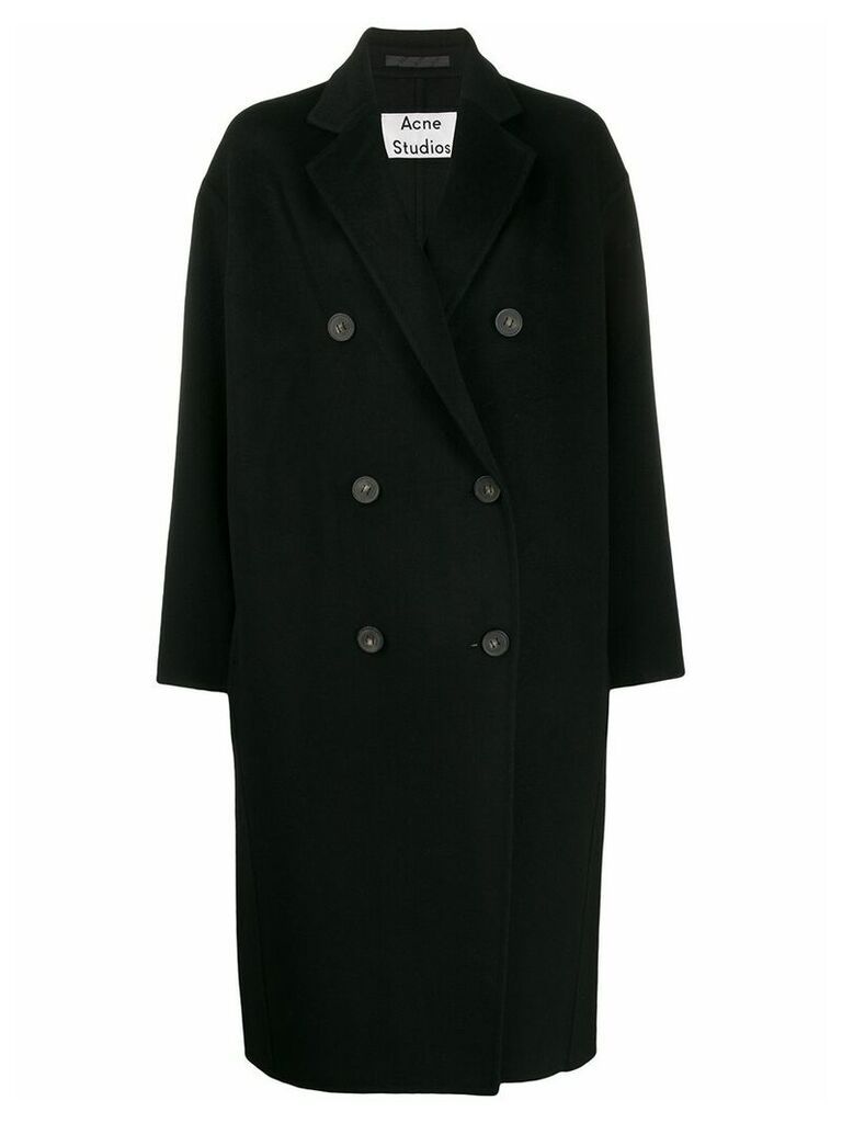 Acne Studios double-breasted oversized coat - Black