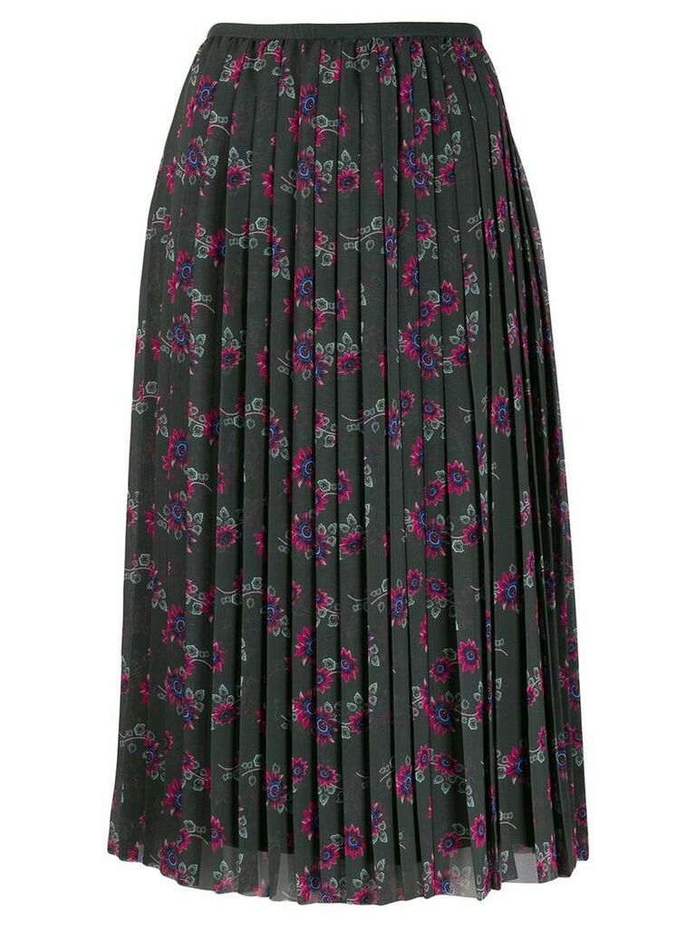 Kenzo Passion Flower pleated skirt - Green