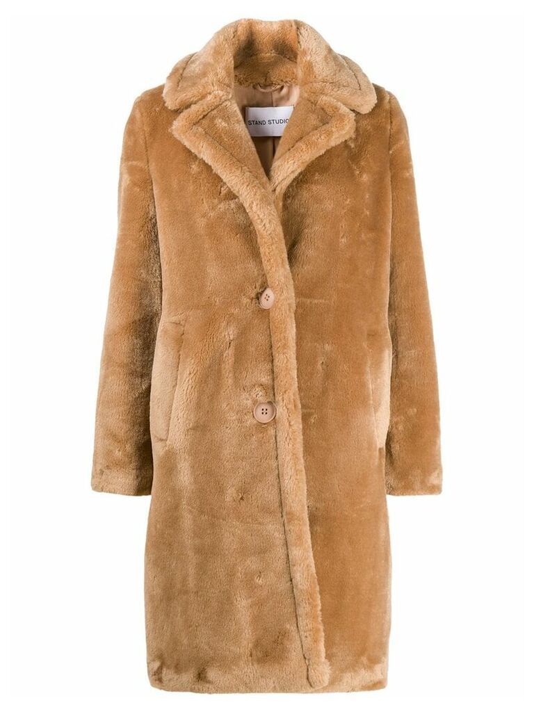 STAND STUDIO faux fur coat - Brown