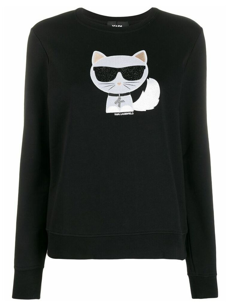 Karl Lagerfeld Choupette sweatshirt - Black