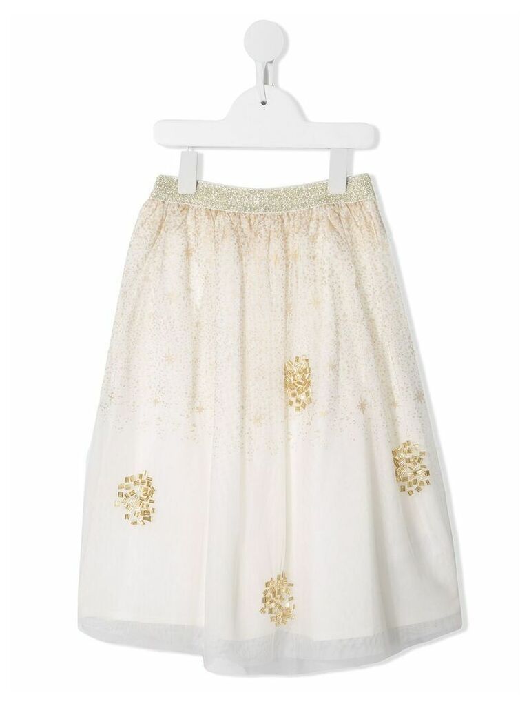 Billieblush tulle beaded petticoat skirt - White