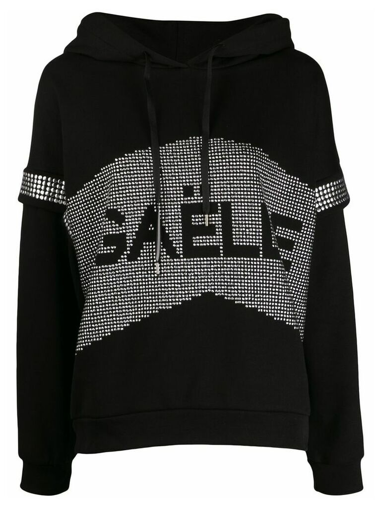Gaelle Bonheur stud embellished hoodie - Black