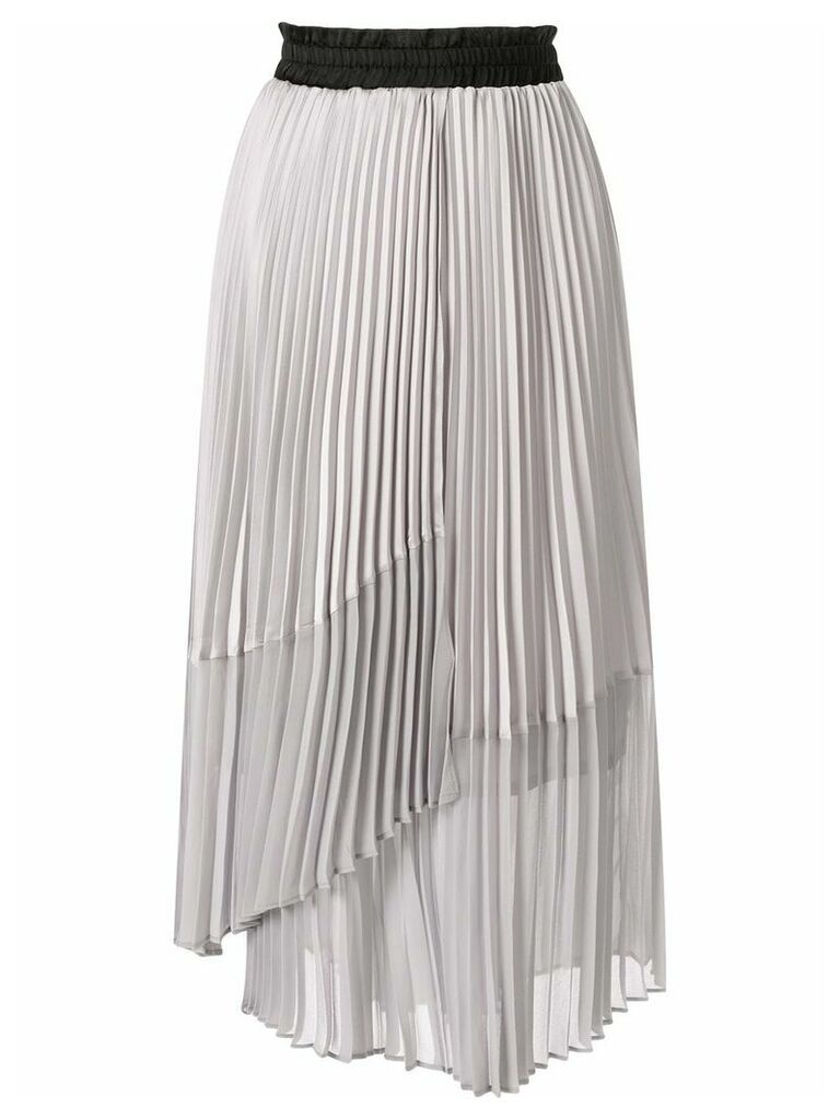 Frei Ea pleated asymmetric skirt - Grey
